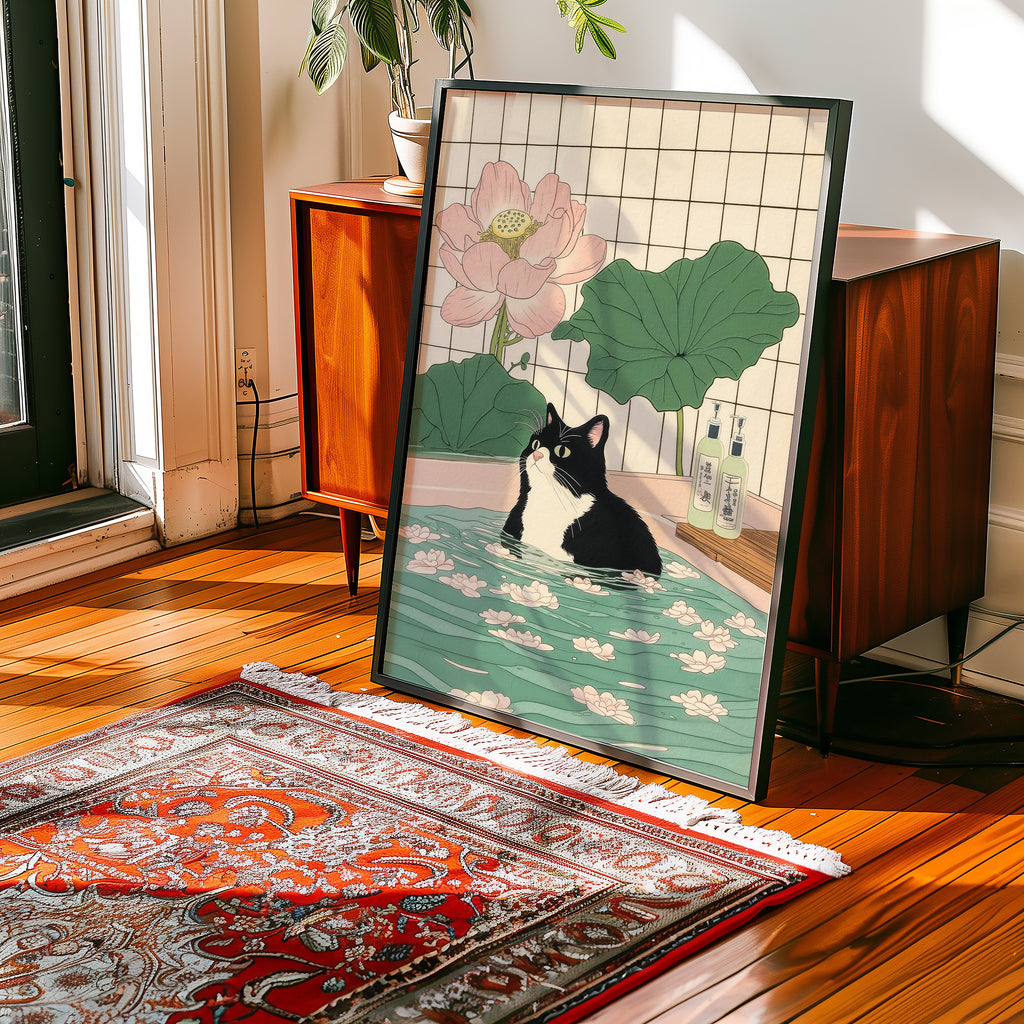 Serene Feline Poster