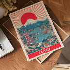 Japanese Red Sun Poster