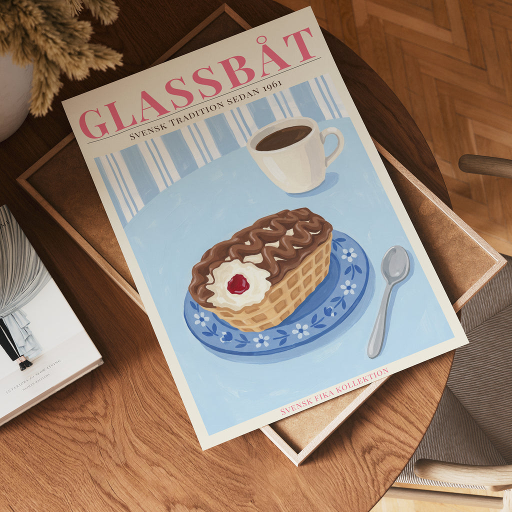 Glassbåt Poster – poster väggdekoration