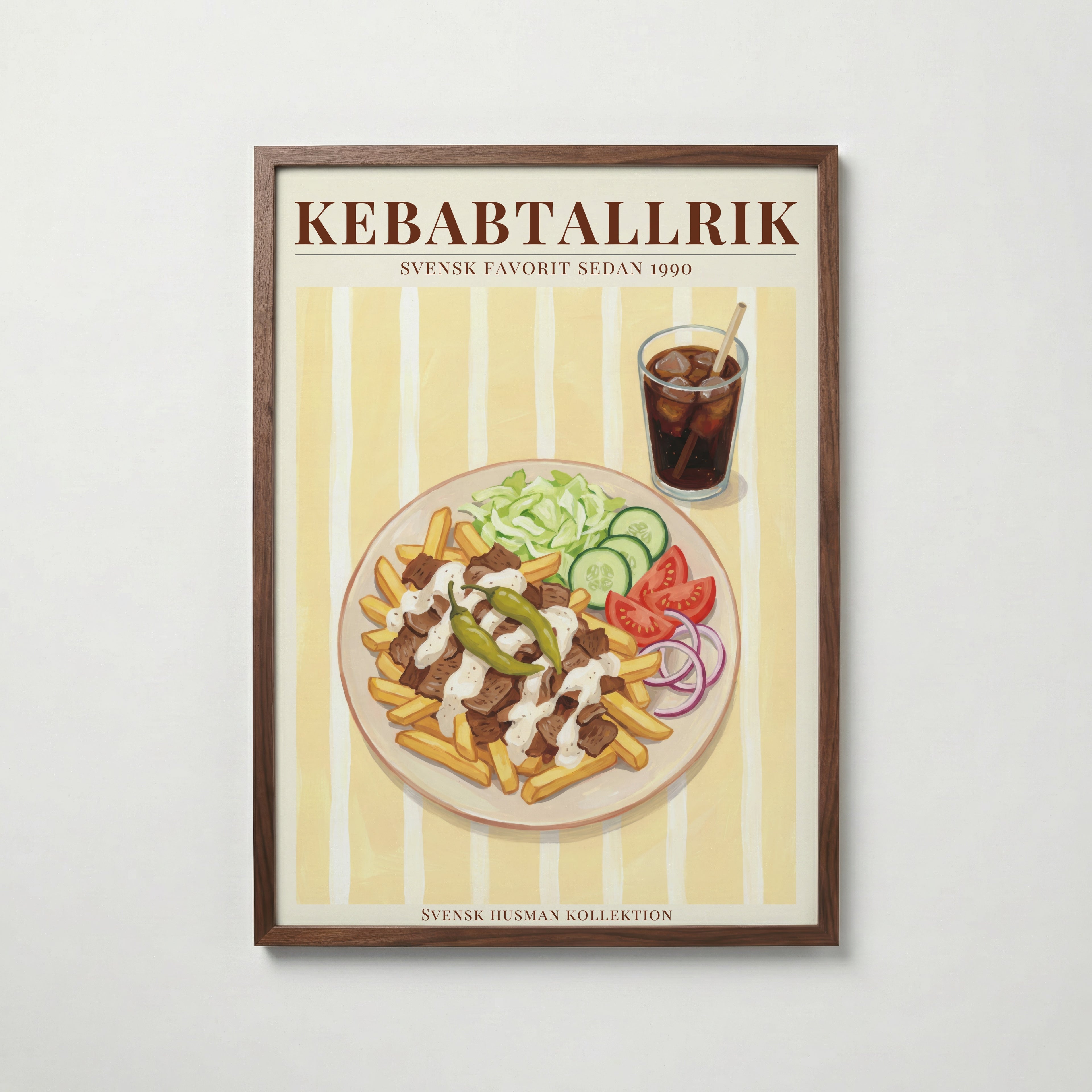 Kebabtallrik Poster – köp affisch till hemmet – Bozetto väggdekoration