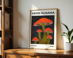Yayoi Kusama Mushrooms Poster