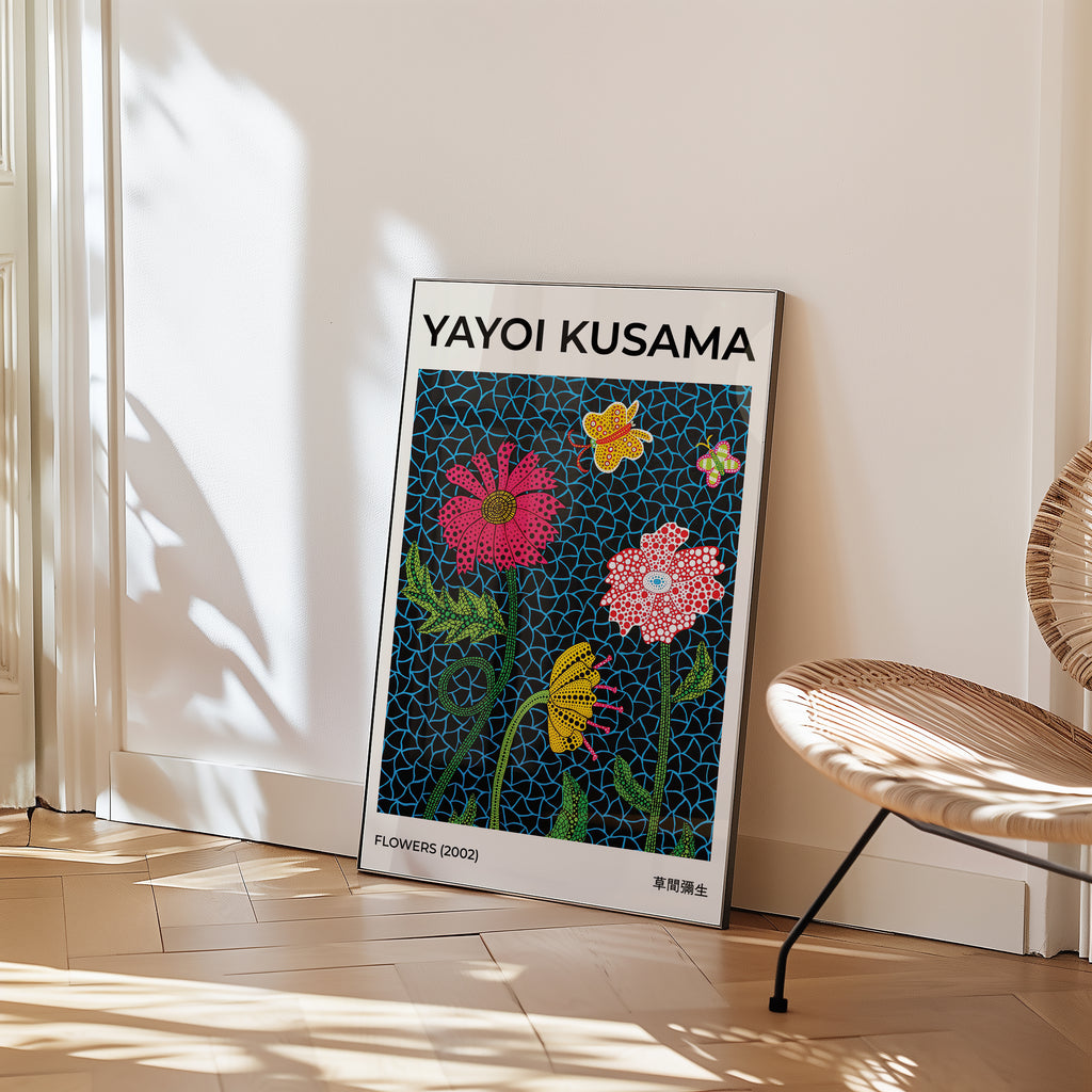 Yayoi Kusama Flowers Poster