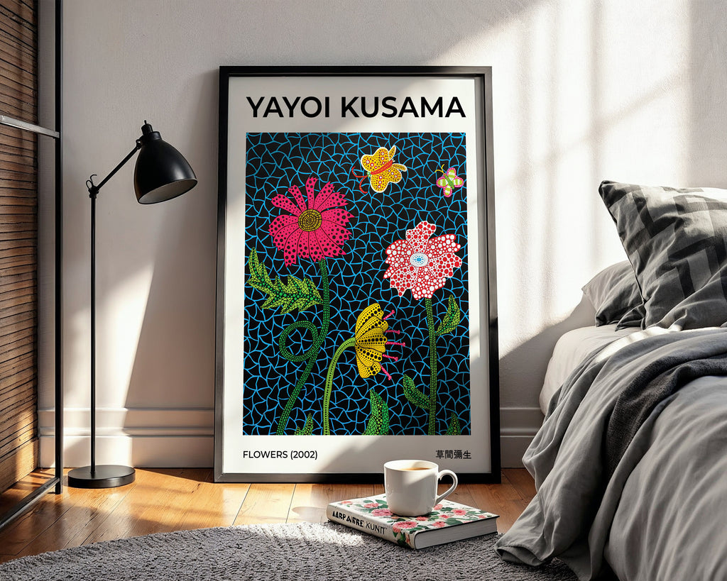 Yayoi Kusama Flowers Poster