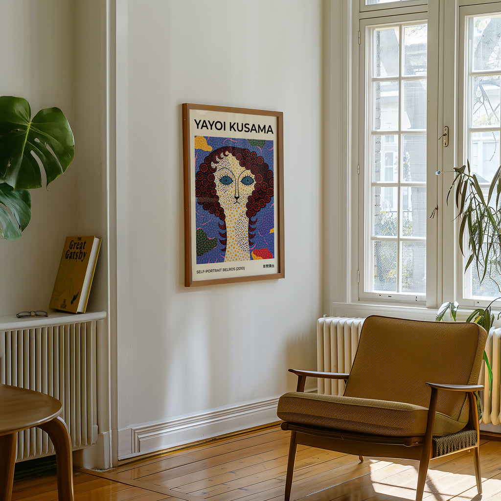 Yayoi Kusama Self Portrait Belros Poster