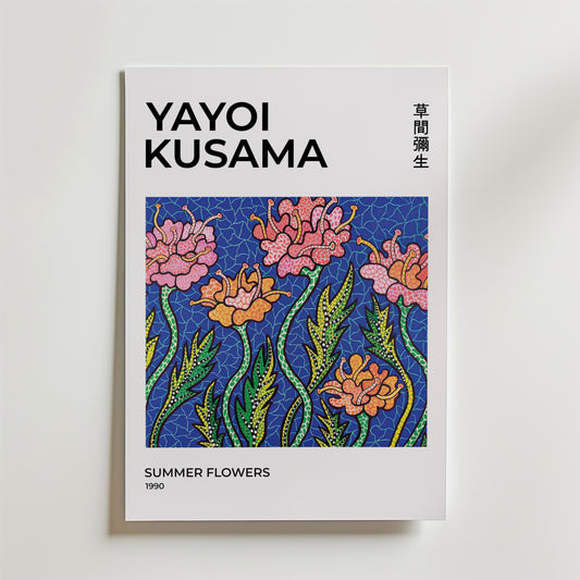 Yayoi Kusama Summer Flowers Poster