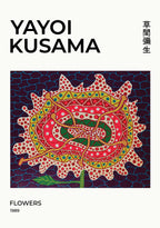 Yayoi Kusama Flowers 1989 Poster