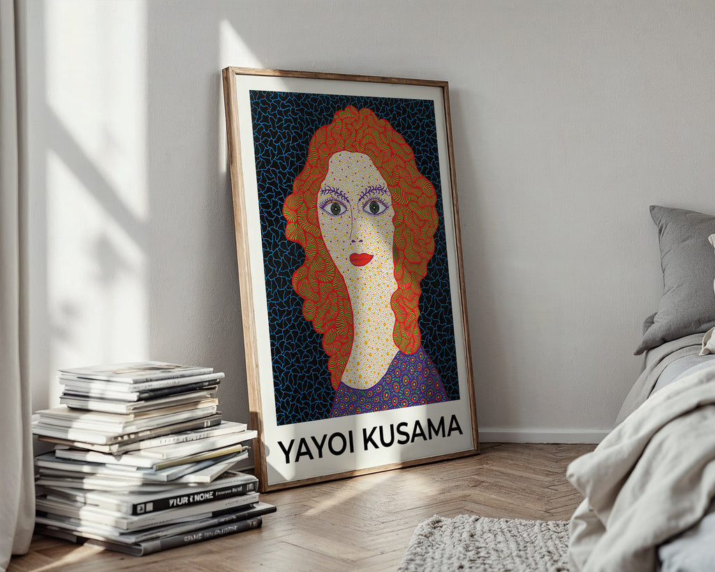 Yayoi Kusama Electric Face Poster