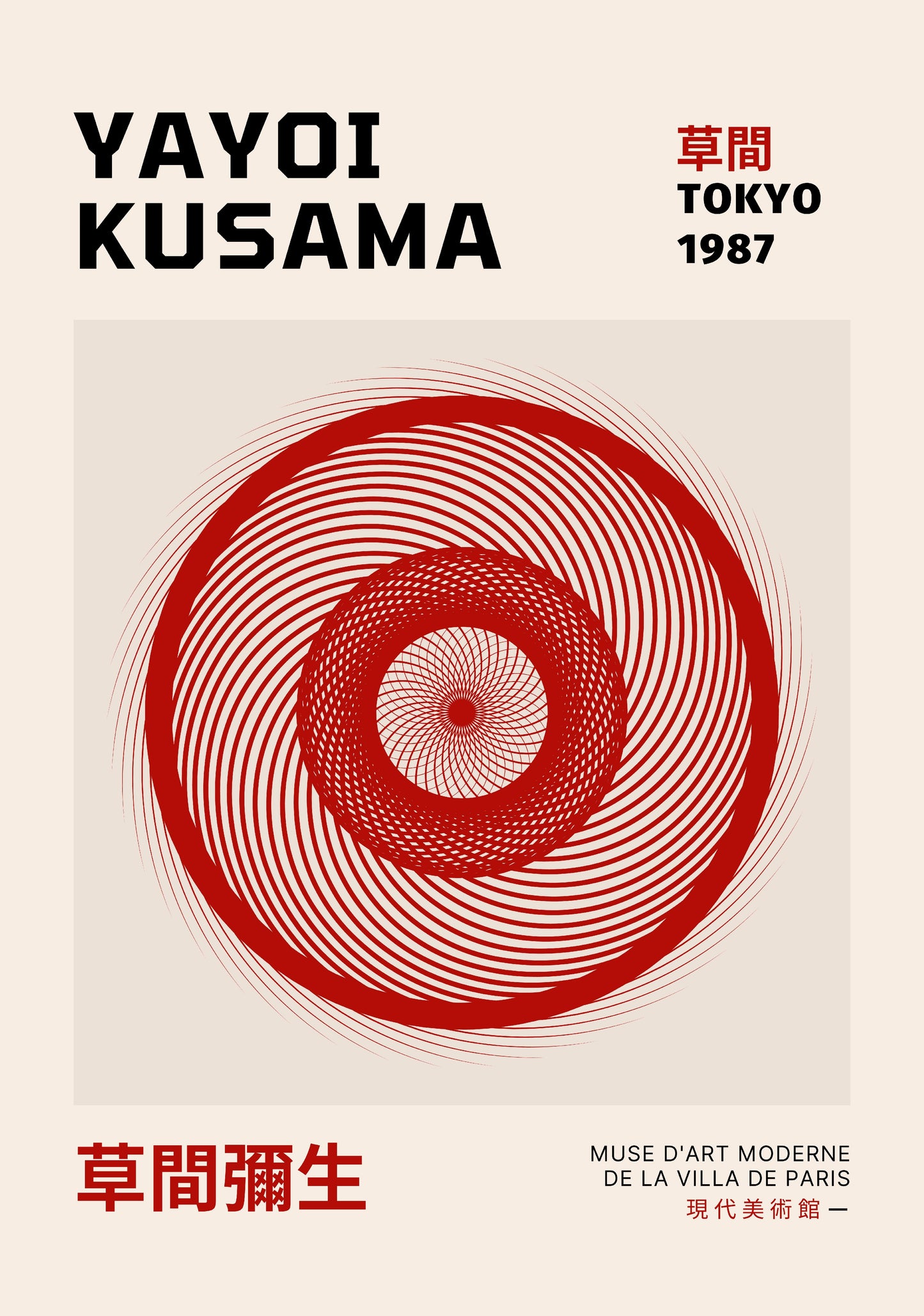 Yayoi Kusama Abstract No2 Poster