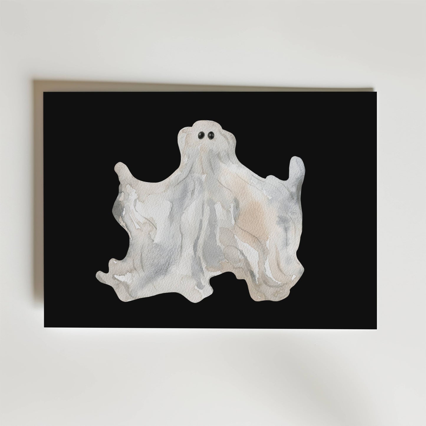 Watercolor Ghost Poster