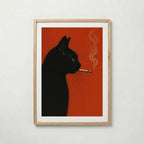Smoking Cat Poster