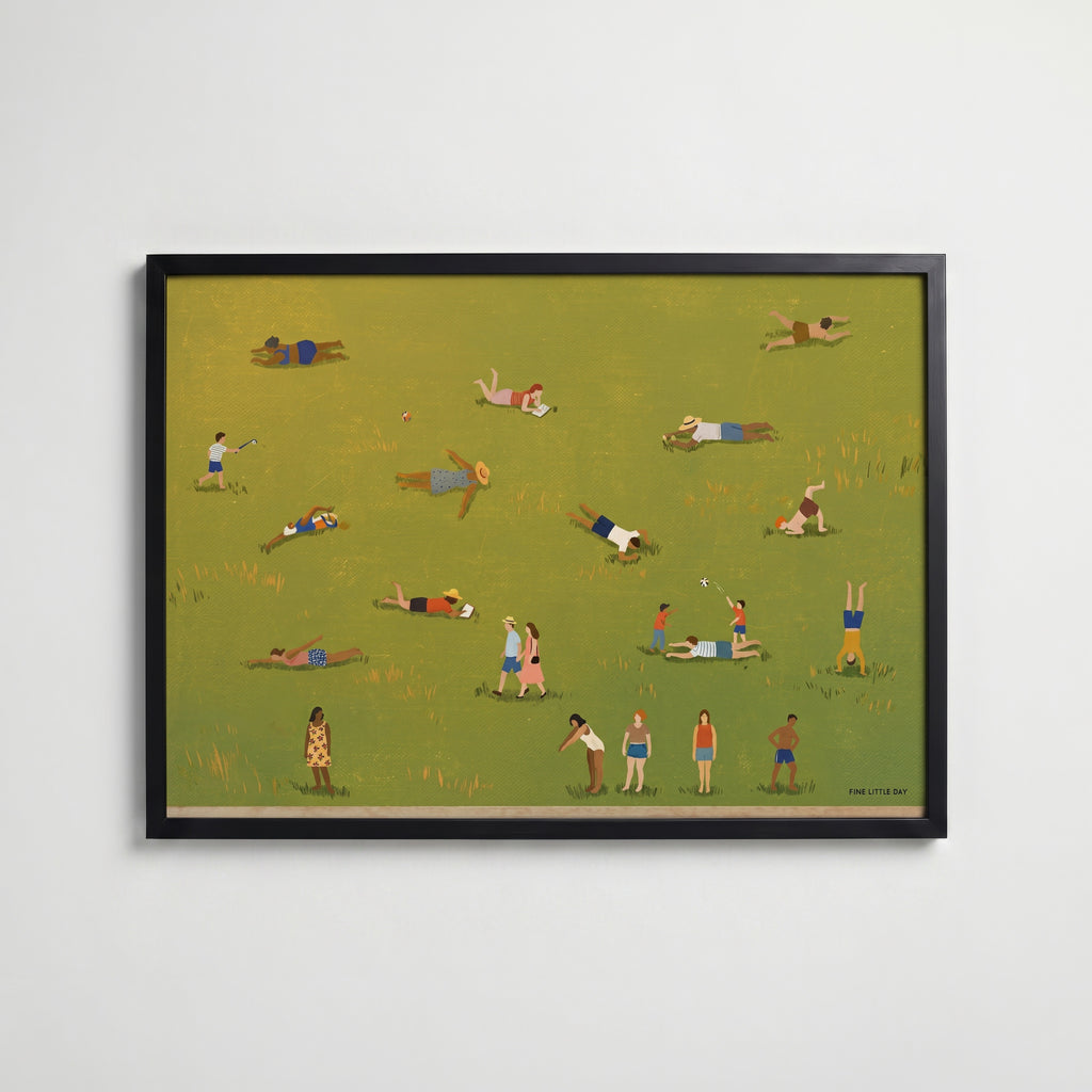 Lazy Summer Poster med svart ram