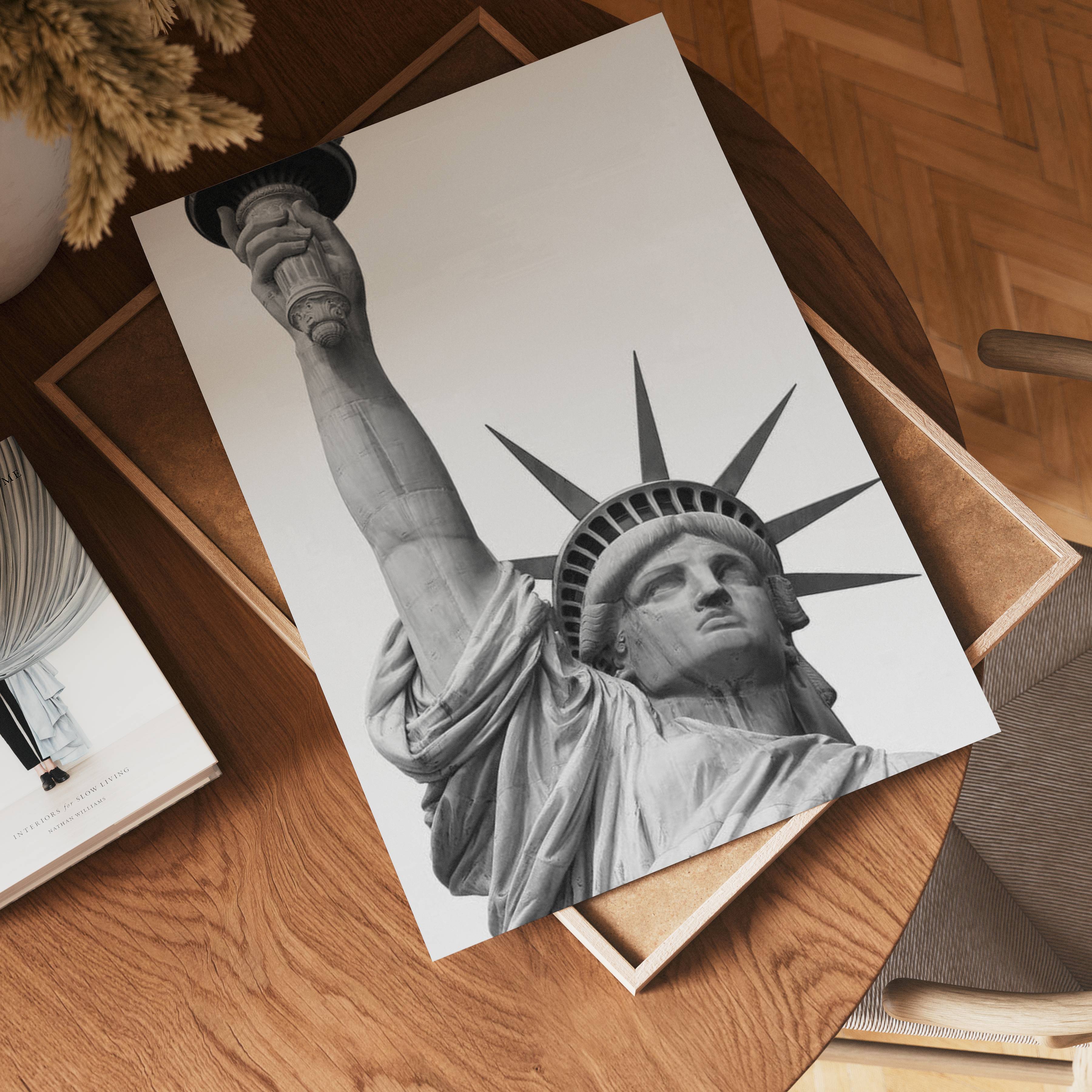 Liberty in Black & White Poster