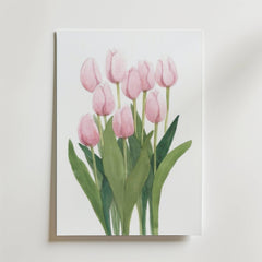Pink Tulips Poster