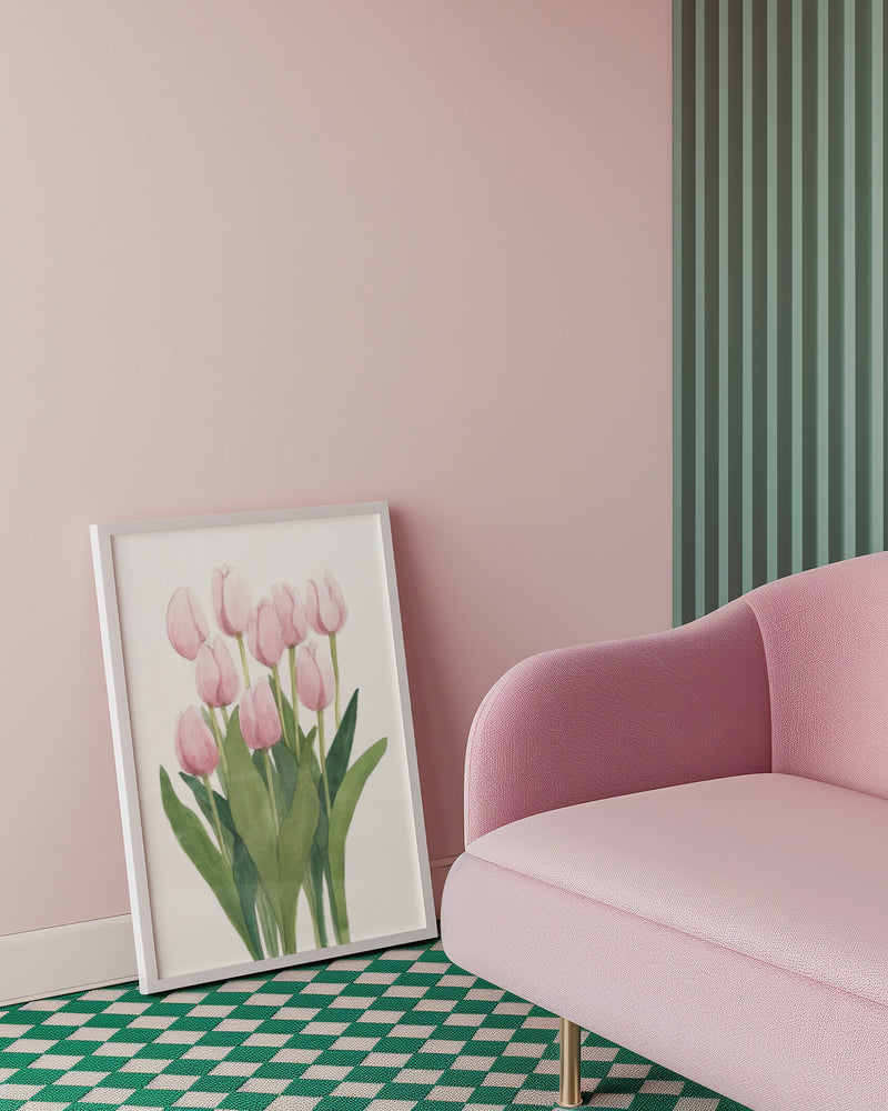 Pink Tulips Poster