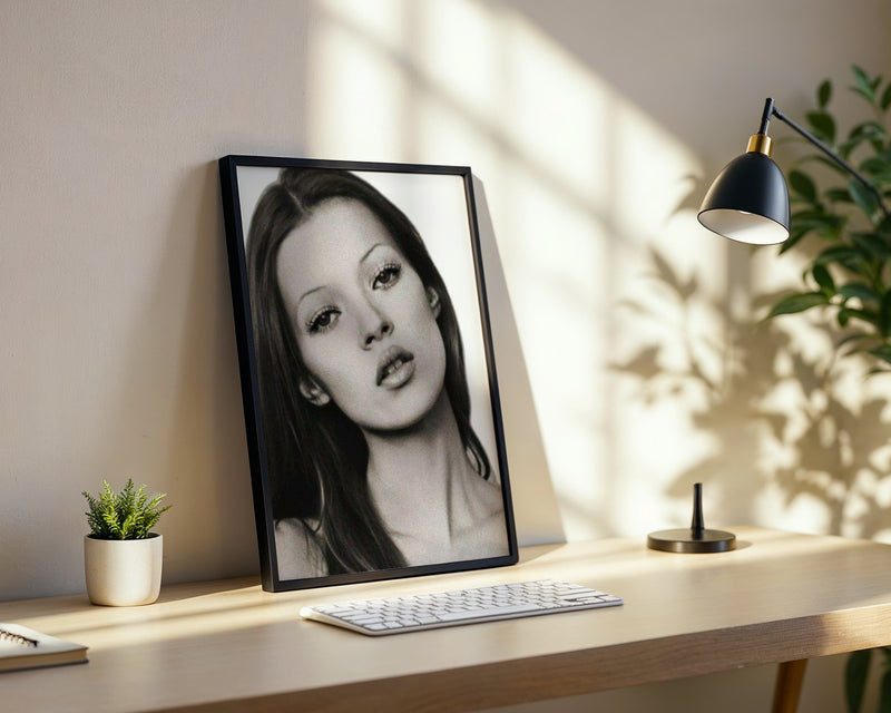 Kate Moss Portrait Poster