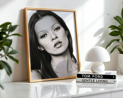 Kate Moss Portrait Poster