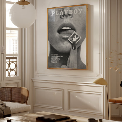 Playboy Lips Poster