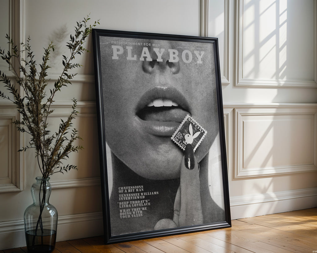 Playboy Lips Poster