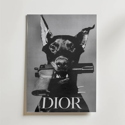 Dior Doberman Poster