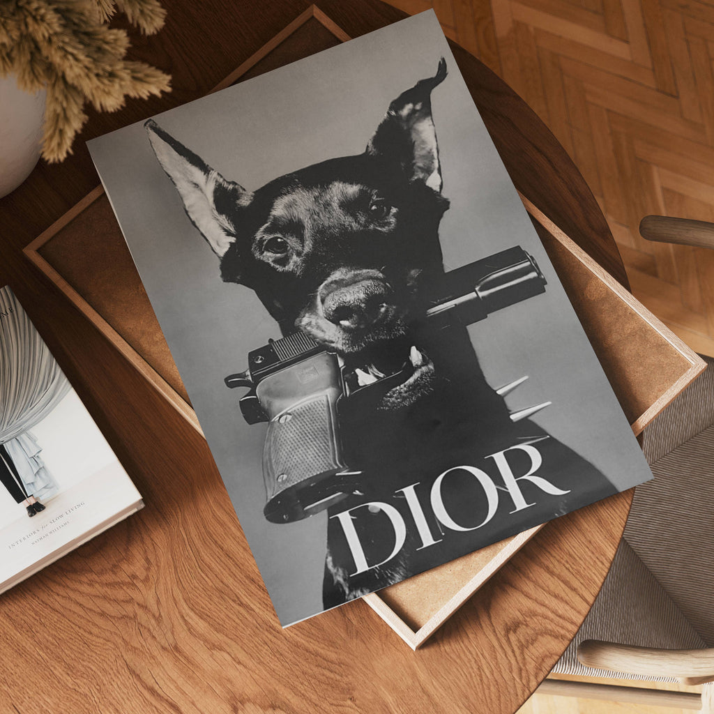 Dior Doberman Poster