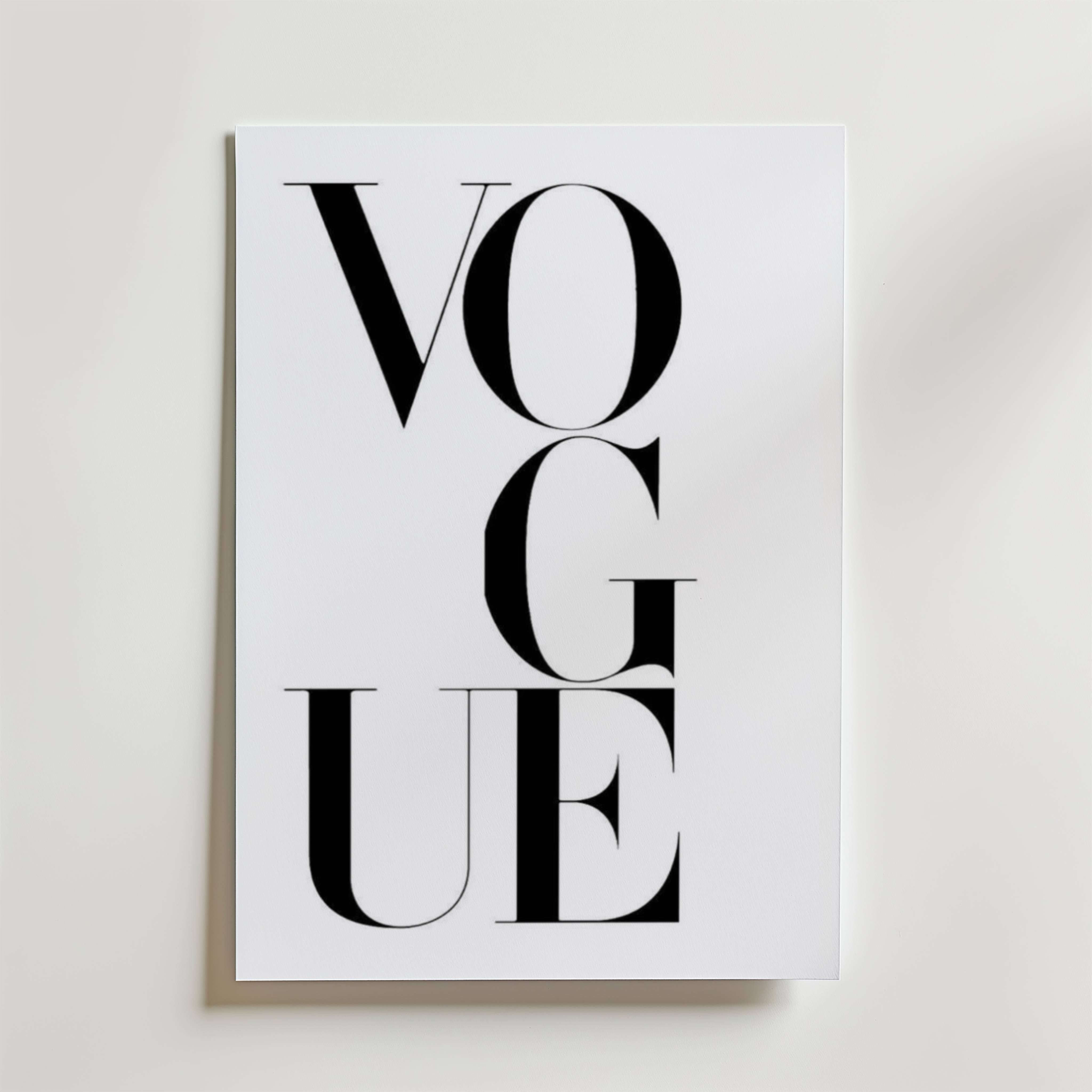 Vogue Letters Poster | Köp poster online – Bozetto – Bozetto | Design ...