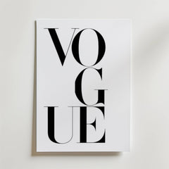 Vogue Letters Poster