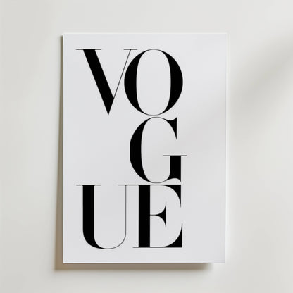 Vogue Letters Poster