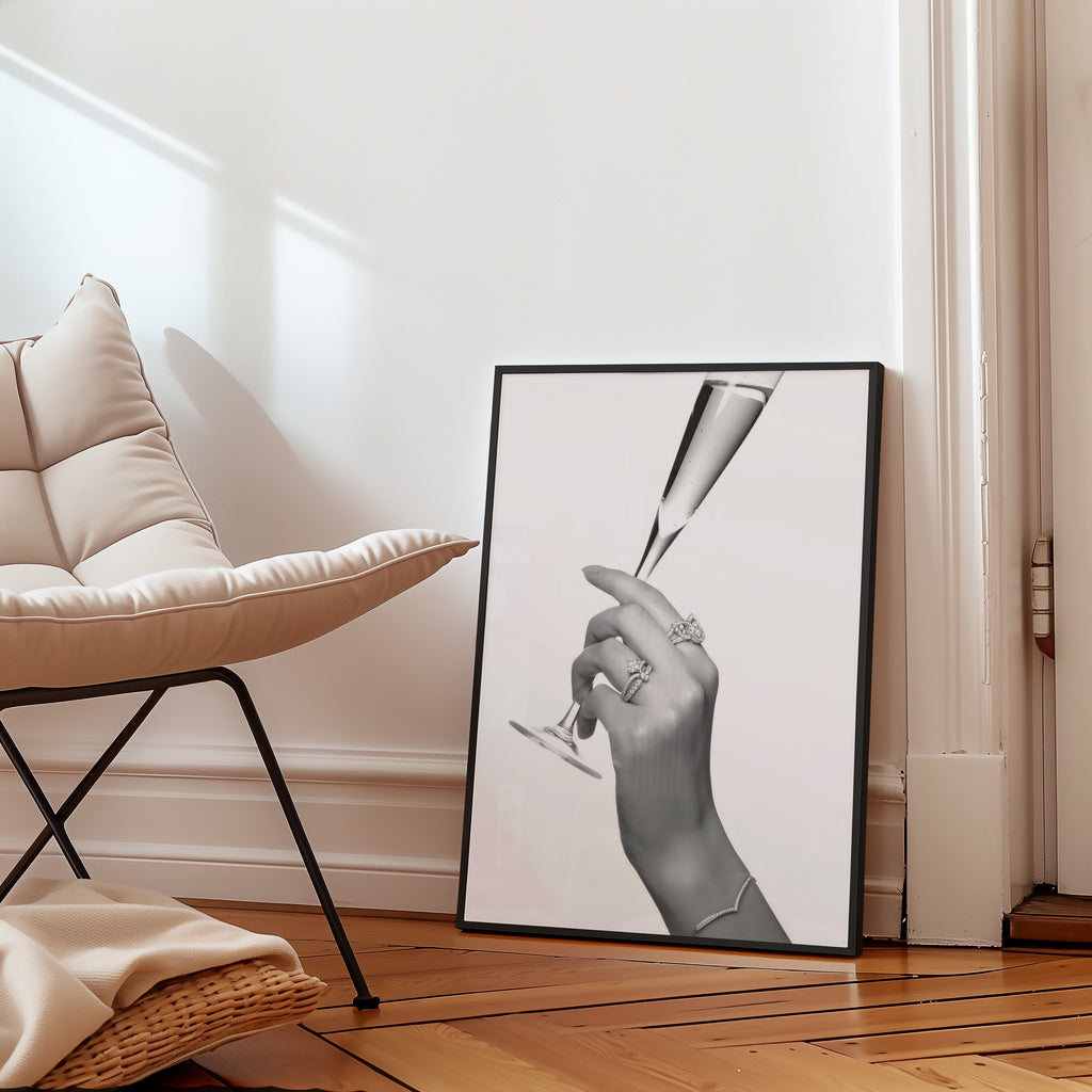 Champagne Elegance Poster