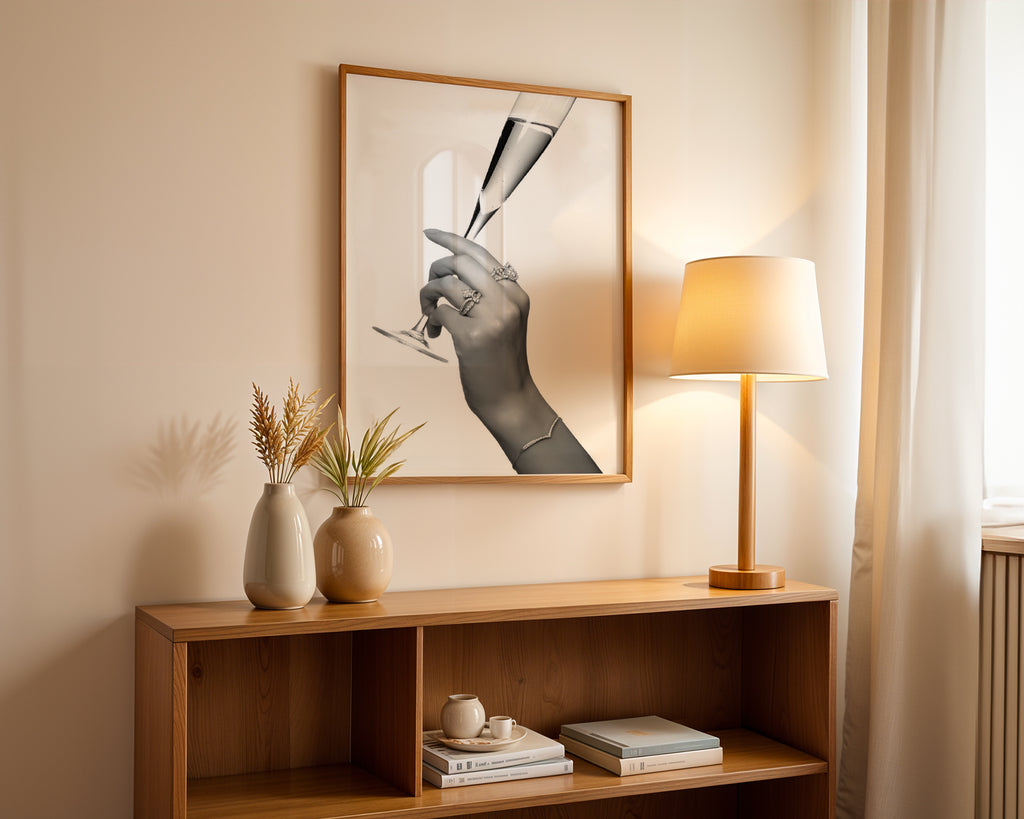 Champagne Elegance Poster