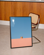 Curious Cat Horizon Poster – poster på vägg inredning