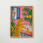 Morning Ritual Leopard Poster affisch – köp poster online – Bozetto väggdekoration