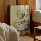 The World is Ending Retro Poster