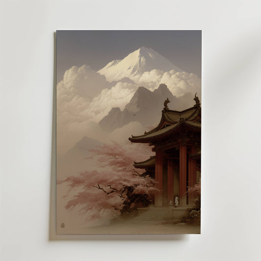 Old Temple in Japan Poster