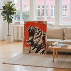 Red and Black Tiger Poster