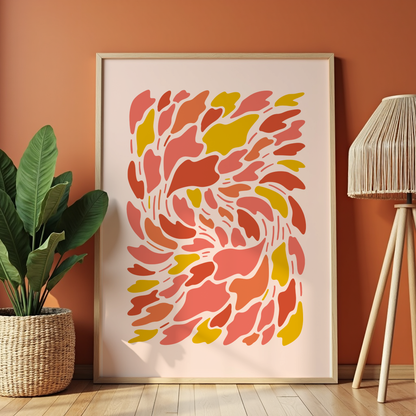 Whirl of Petals Poster