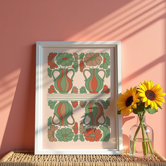Folk Bloom Poster
