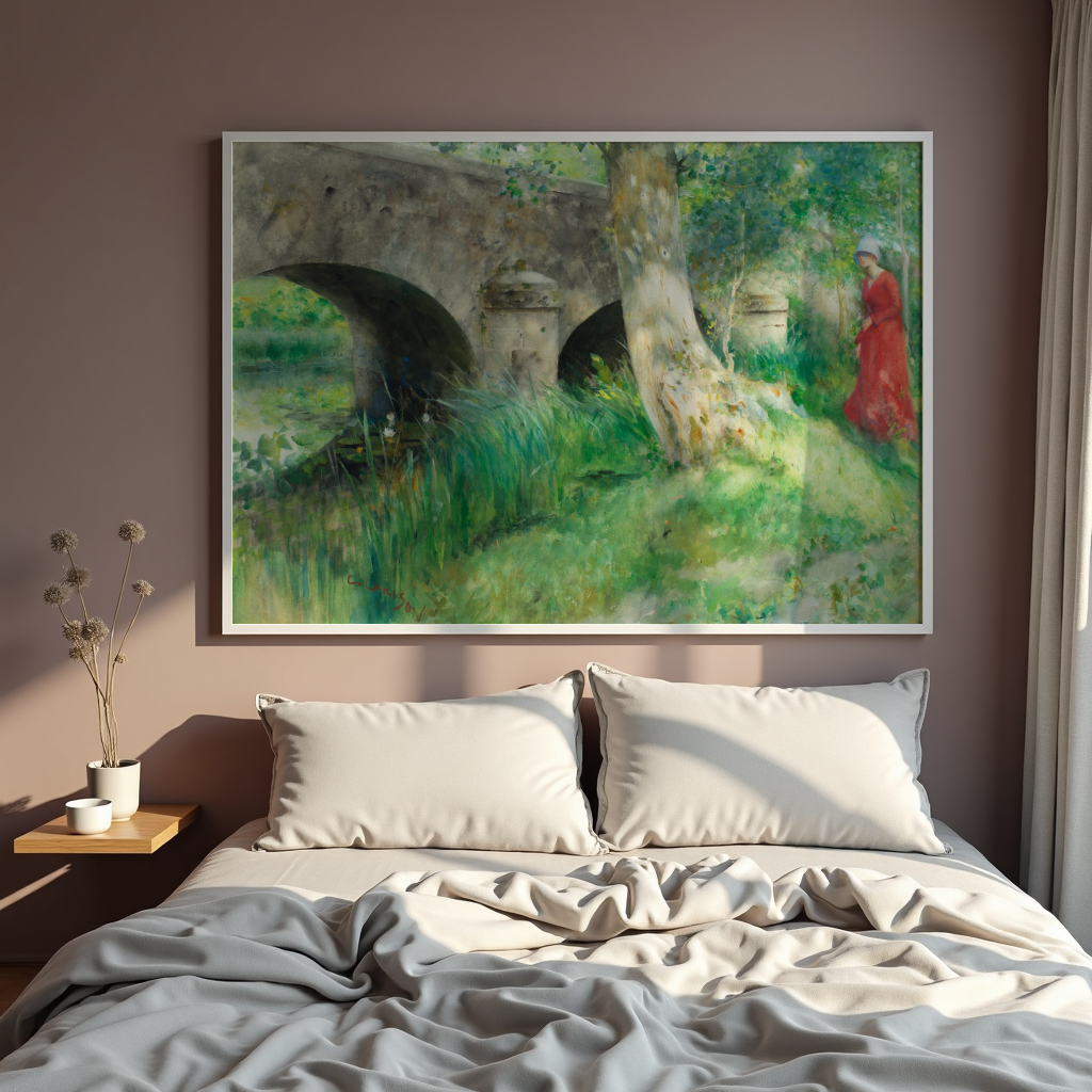 Carl Larsson The Bridge in Grez Poster