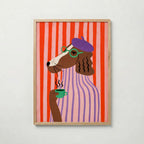 Parisian Morning Dog Poster