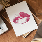 Pink Kiss Print Poster