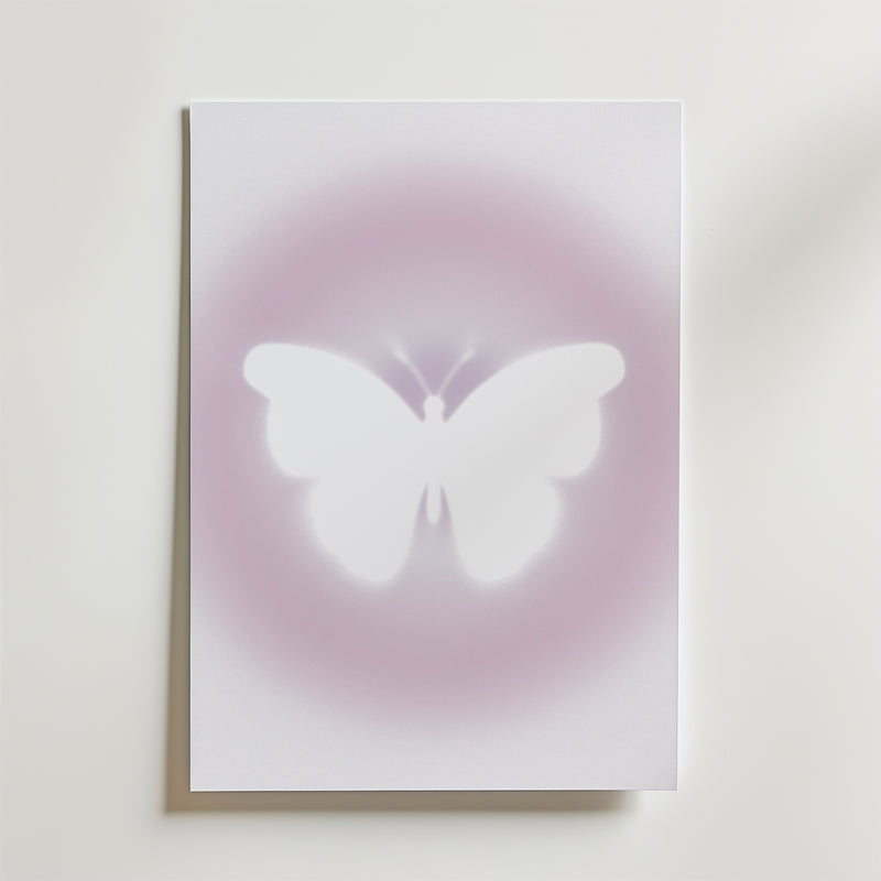 Soft Glow Butterfly Poster