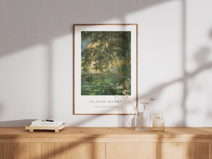 Claude Monet Painting Of Camille Monet Poster