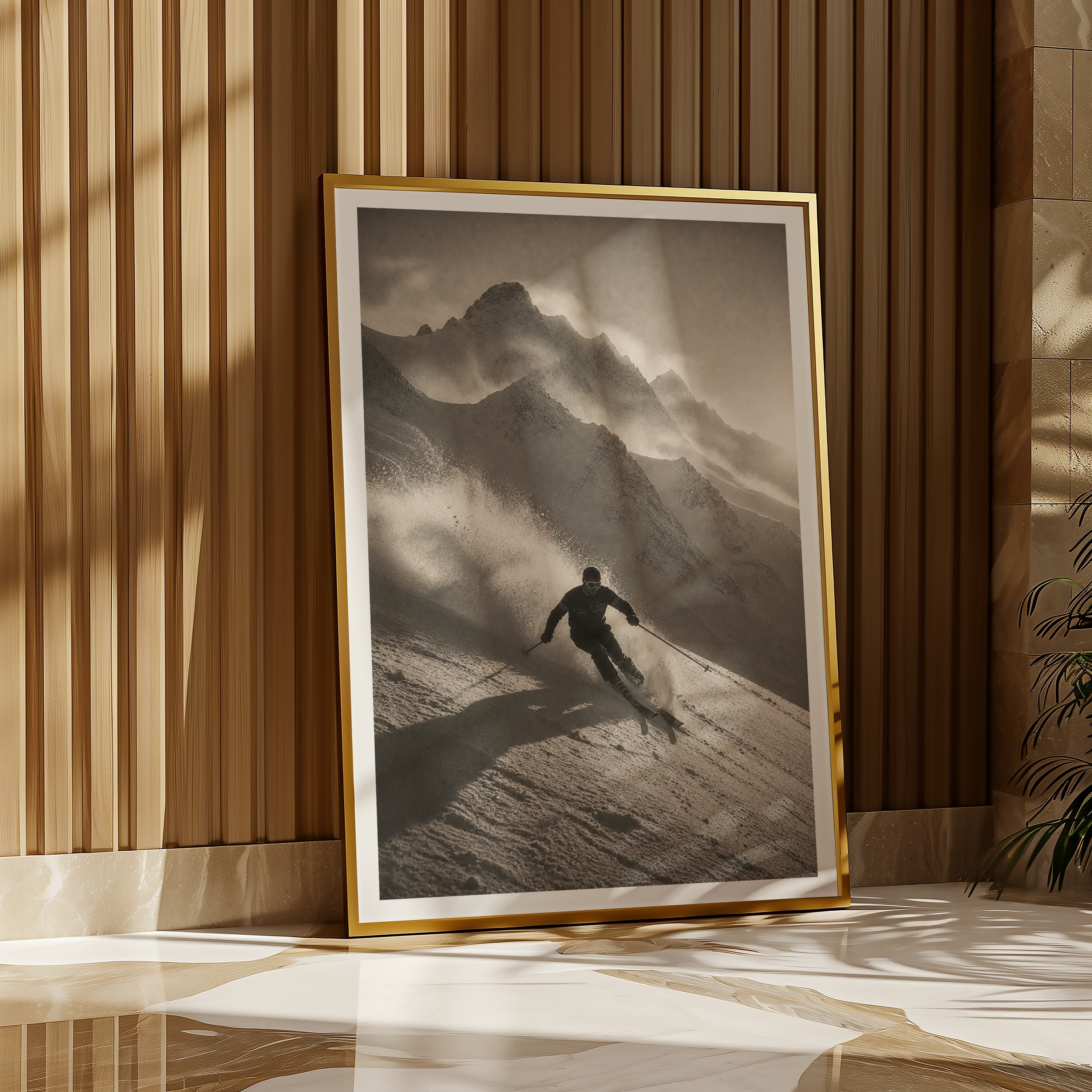 Powder Run in the Alps Poster