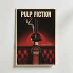 Pulp Fiction Poster – Retro Edition affisch – poster till väggdekoration – köp online hos Bozetto