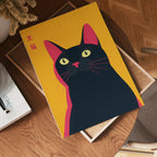 Black Cat Pop Art Poster