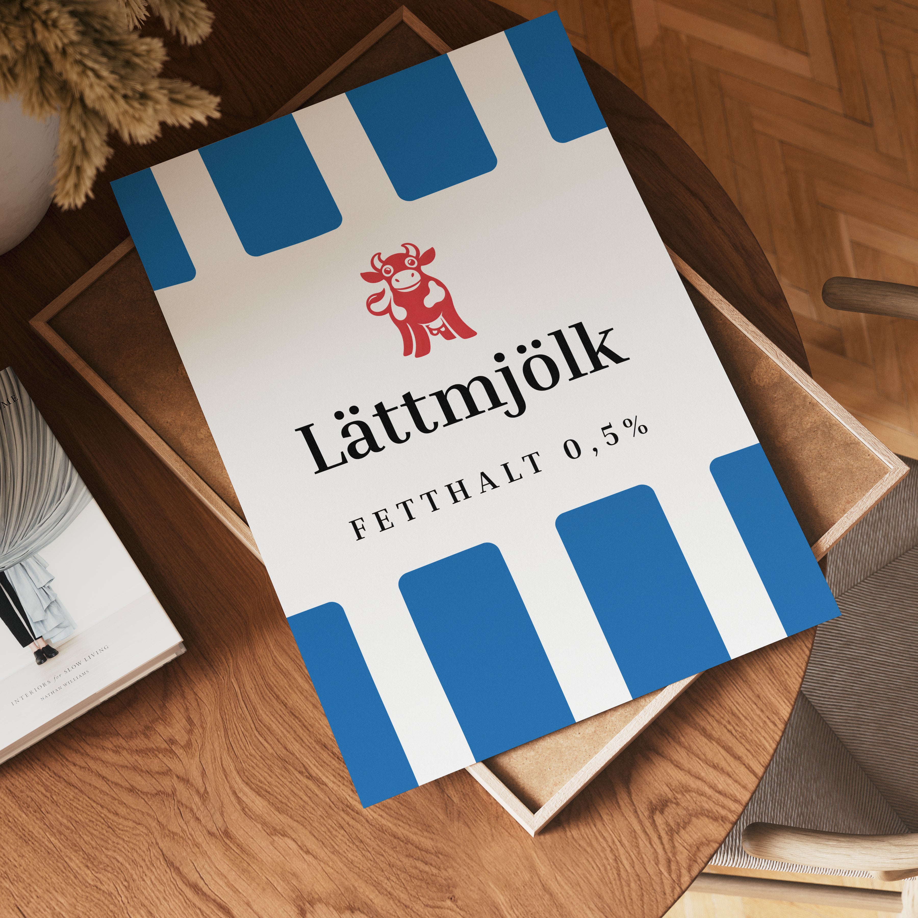 Scandinavian Mjölk Blue Label Poster