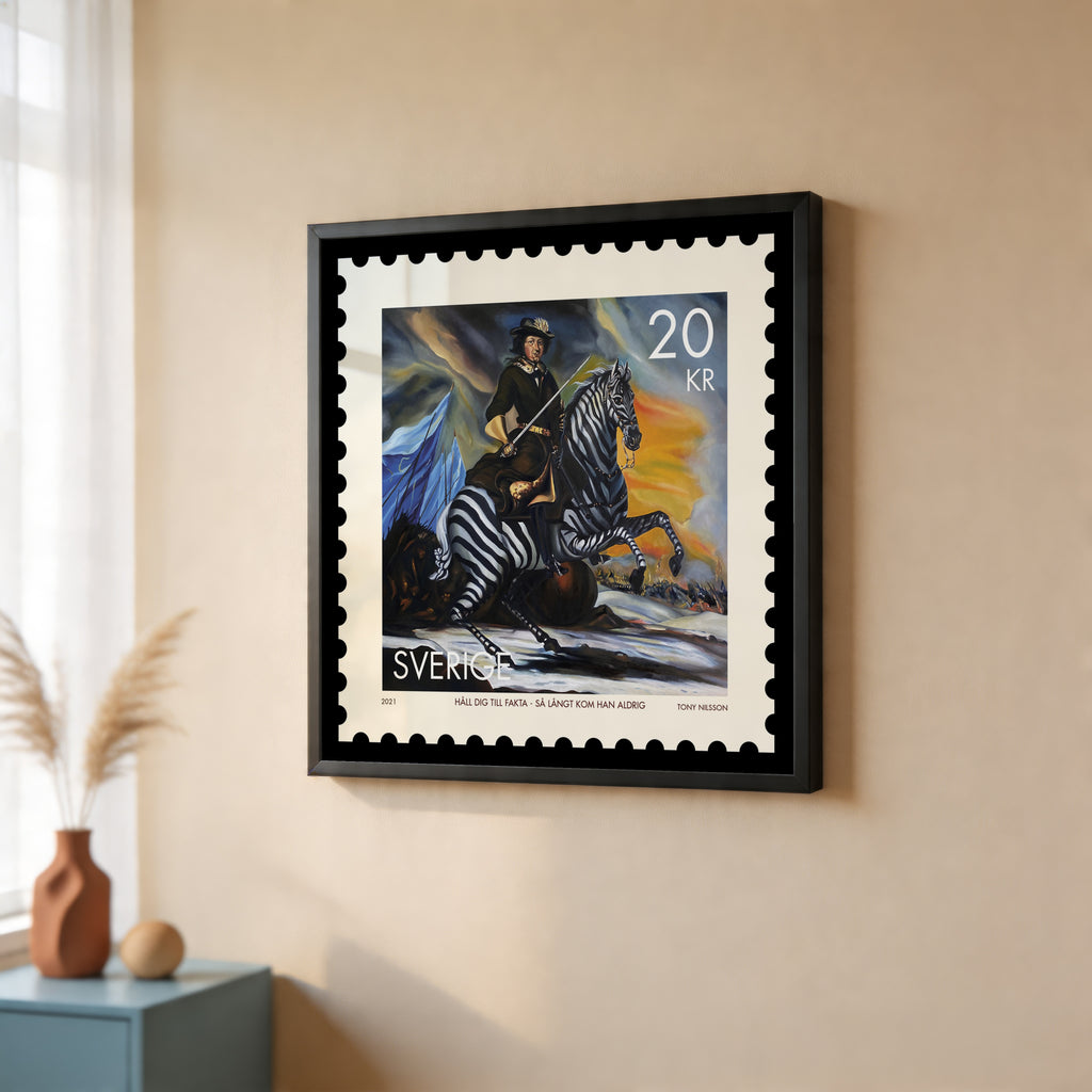 Kalle Zebra – Tony Nilsson – poster väggdekoration inredning – Affischer hos Bozetto