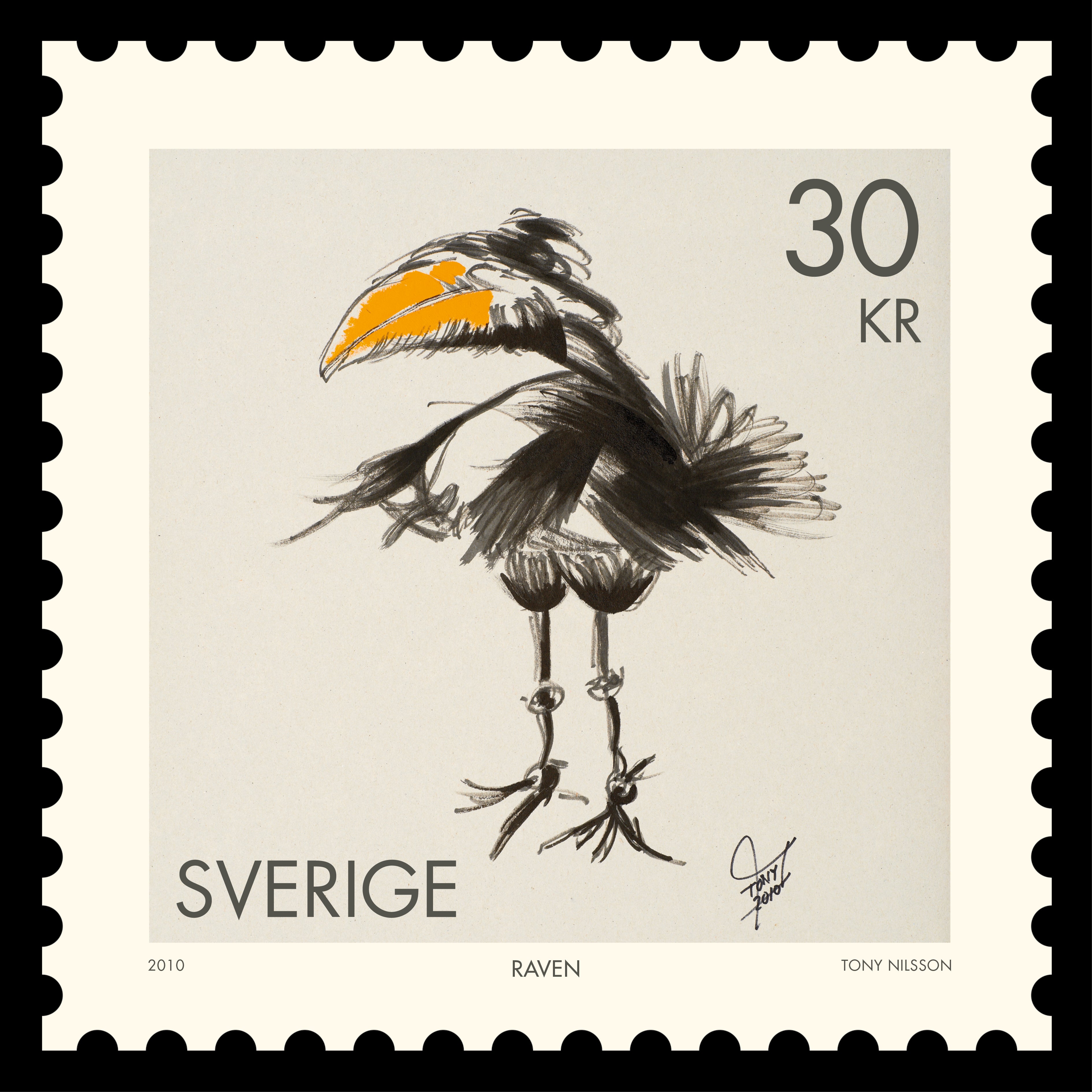 Raven – Tony Nilsson affisch – köp poster online – Bozetto väggdekoration