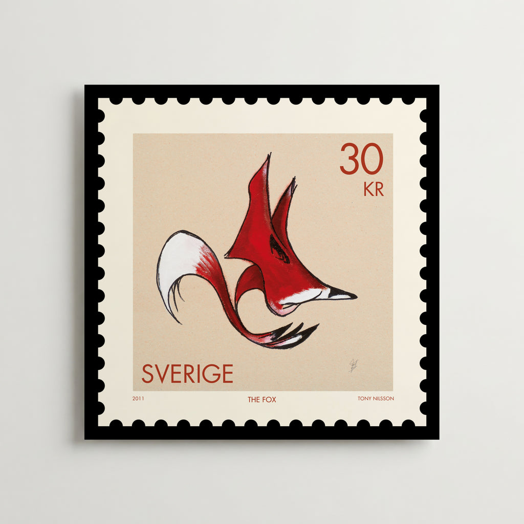 The Fox – Tony Nilsson affisch – poster till väggdekoration – köp online hos Bozetto