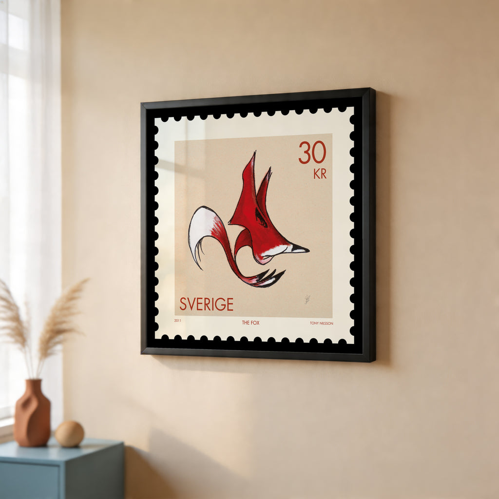 The Fox – Tony Nilsson – poster väggdekoration inredning – Affischer hos Bozetto