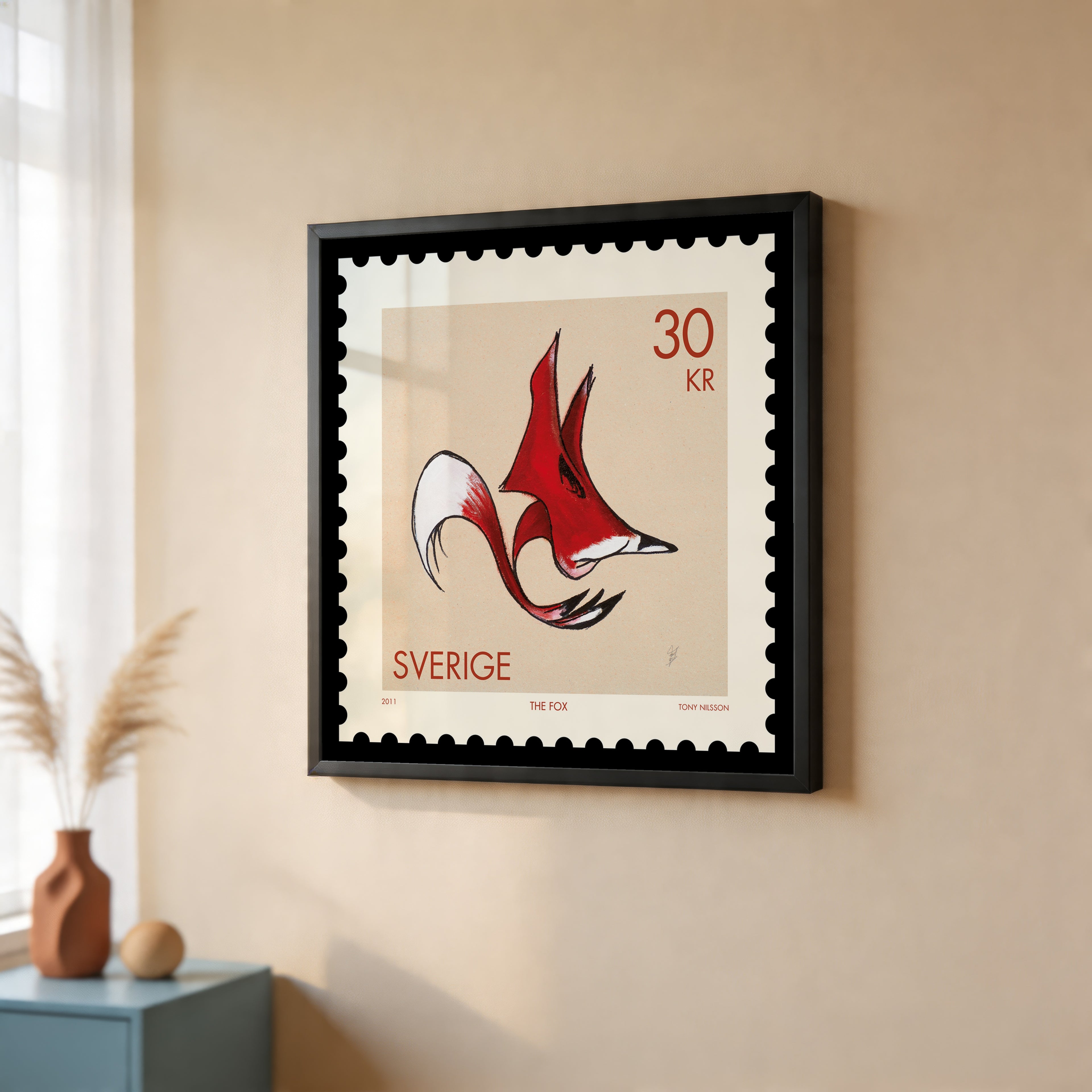 The Fox – Tony Nilsson – poster väggdekoration inredning – Affischer hos Bozetto